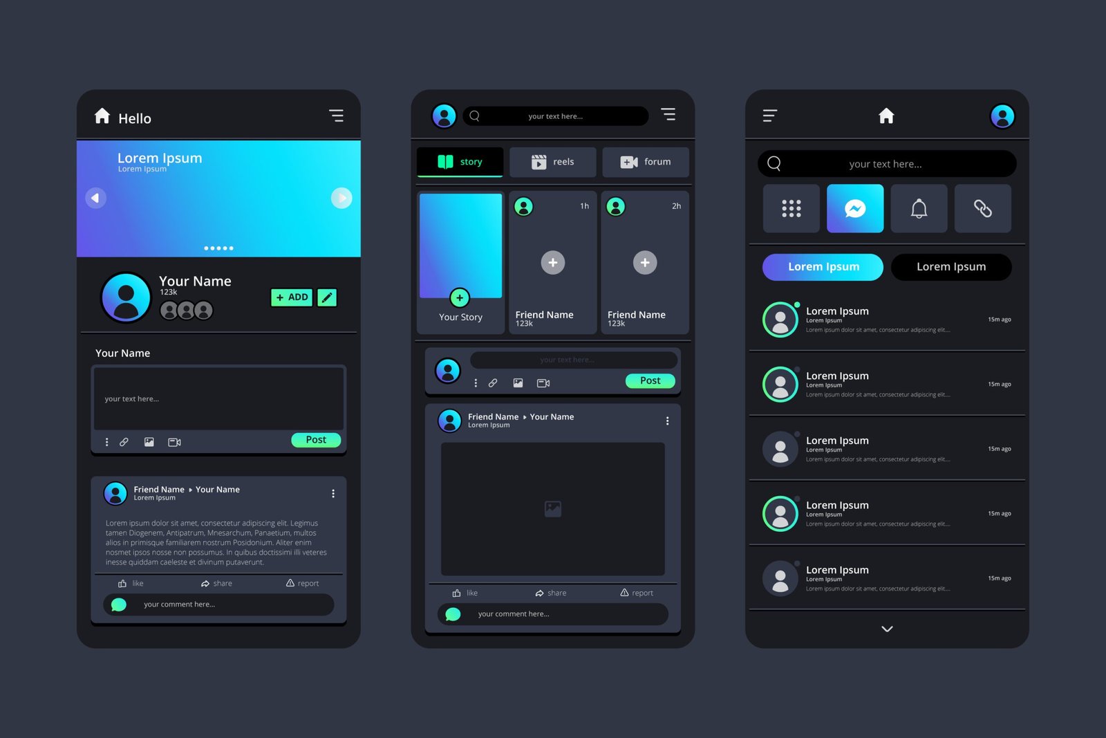 dark mode design