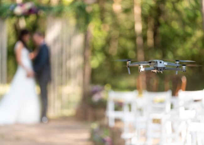 wedding photography by drone