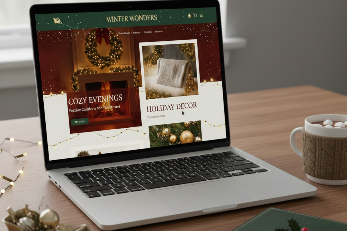 Christmas web page design