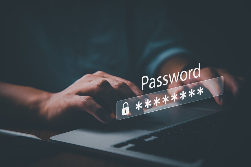 Password login screen