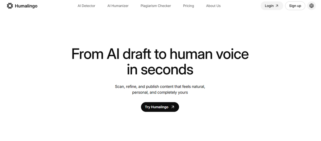 Humalingo AI content detector